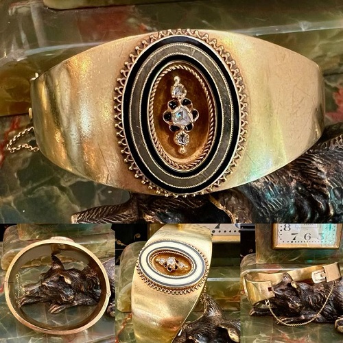 14kt yellow gold estate bracelet 