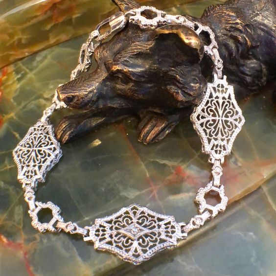 Art Deco, bracelet, diamonds