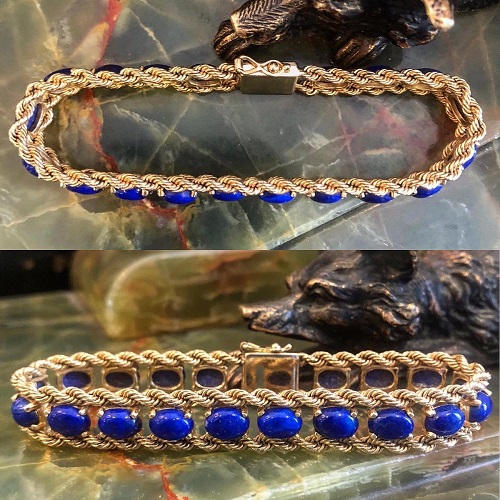 14kt yellow gold estate bracelet